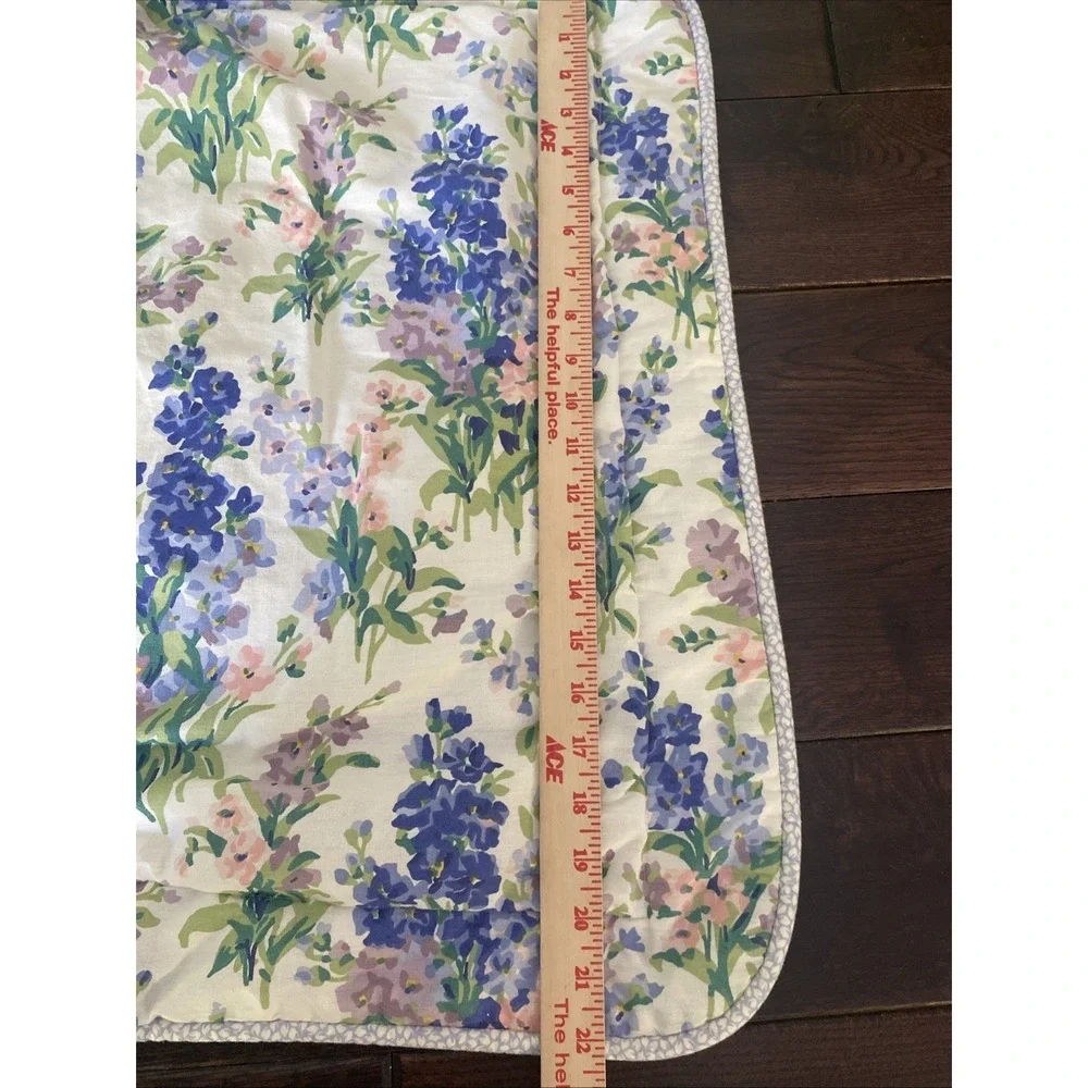 2 Vintage Laura Ashley Abbeville Stocks Standard Pillow Shams Padded Top